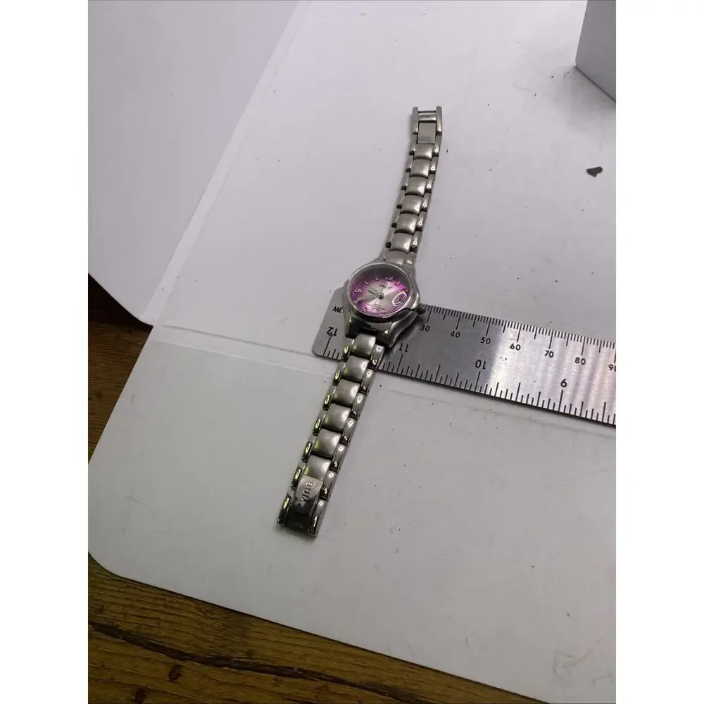 Vintage BUM Silver Tone Watch Works New Battery